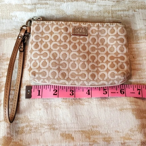 Coach Women's Signature Monogram Wristlet - Picture 4 of 4